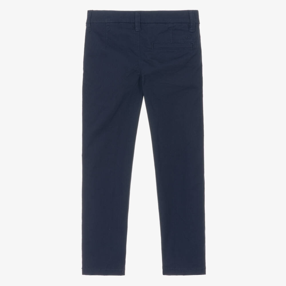 Mayoral-Navy Chino Trousers | Childrensalon Outlet