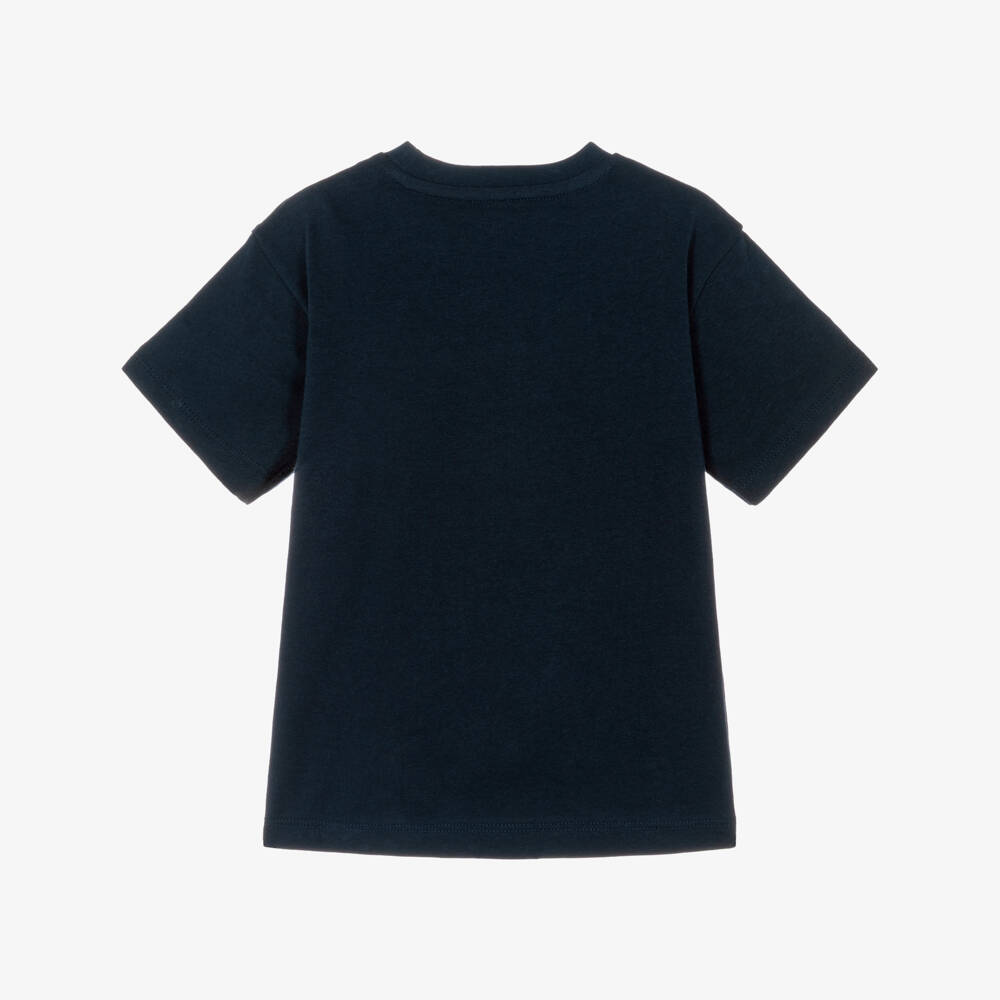 Mayoral-Navy Football T-shirt | Childrensalon Outlet