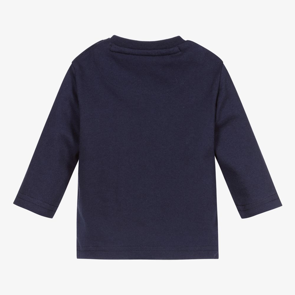 Mayoral-توب أطفال ولادي قطن لون كحلي | Childrensalon Outlet