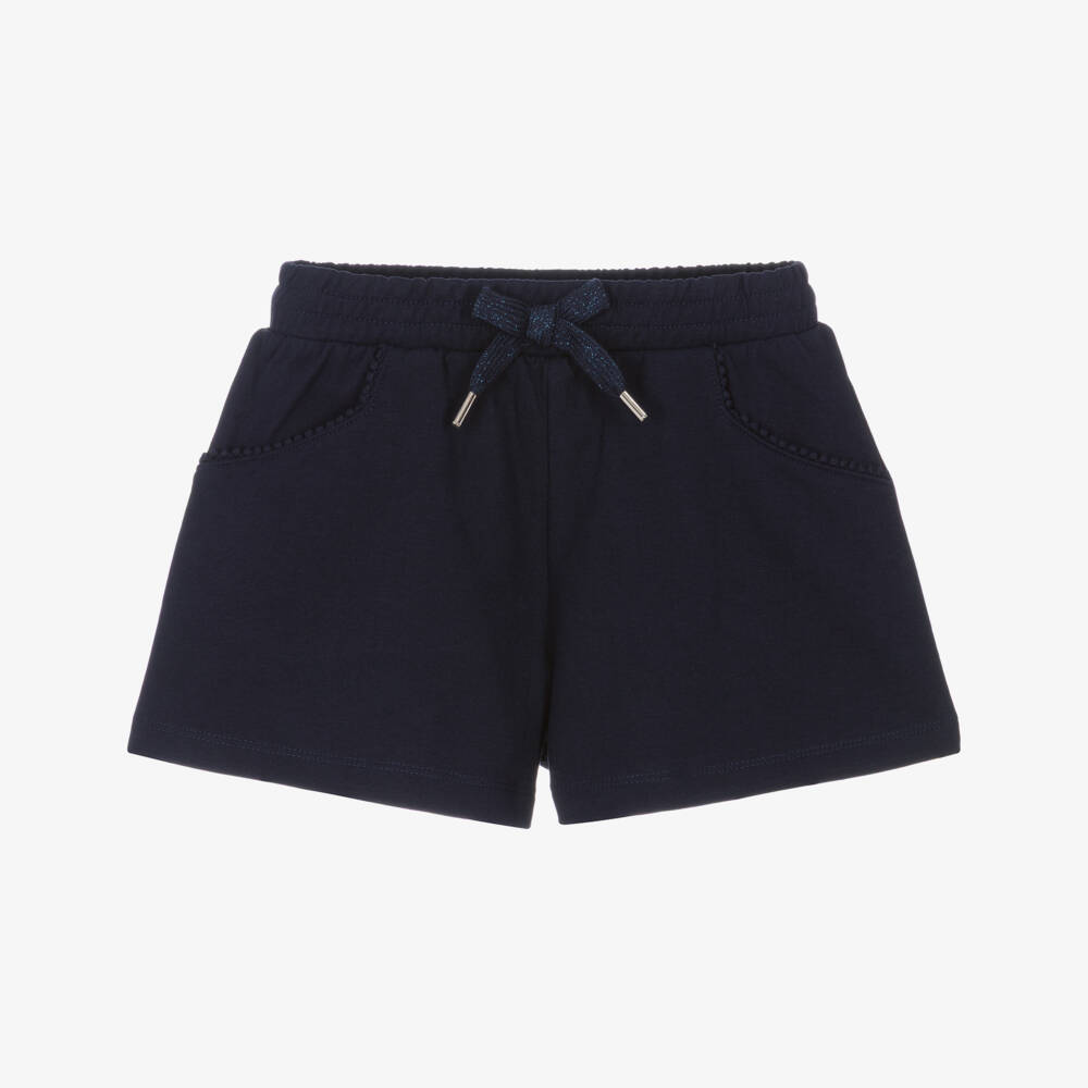 Mayoral-Navy Jersey Shorts | Childrensalon Outlet