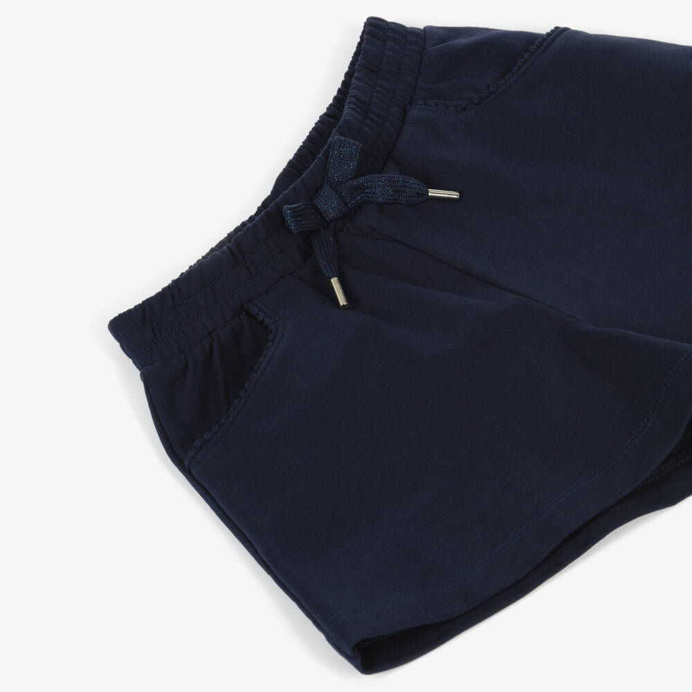 Mayoral-Navy Jersey Shorts | Childrensalon Outlet