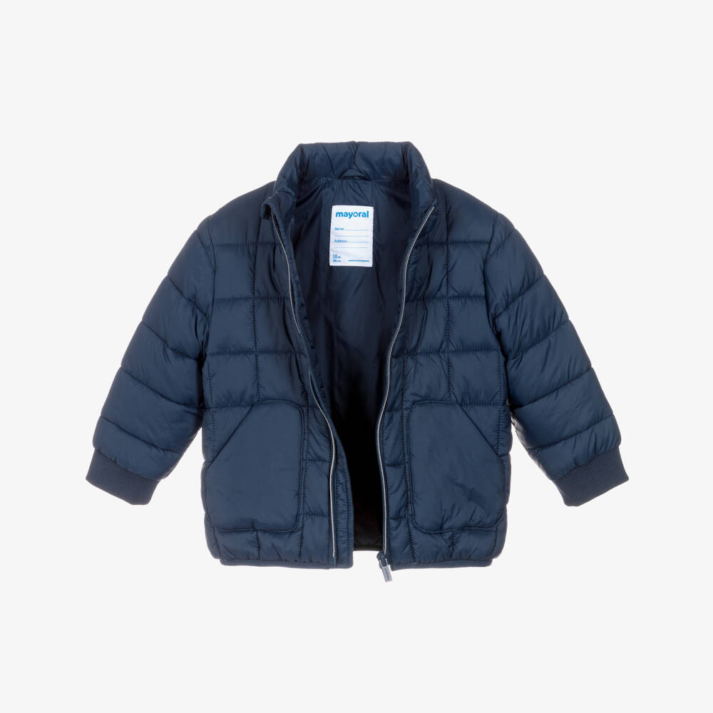 Mayoral-Navy Padded Jacket | Childrensalon Outlet