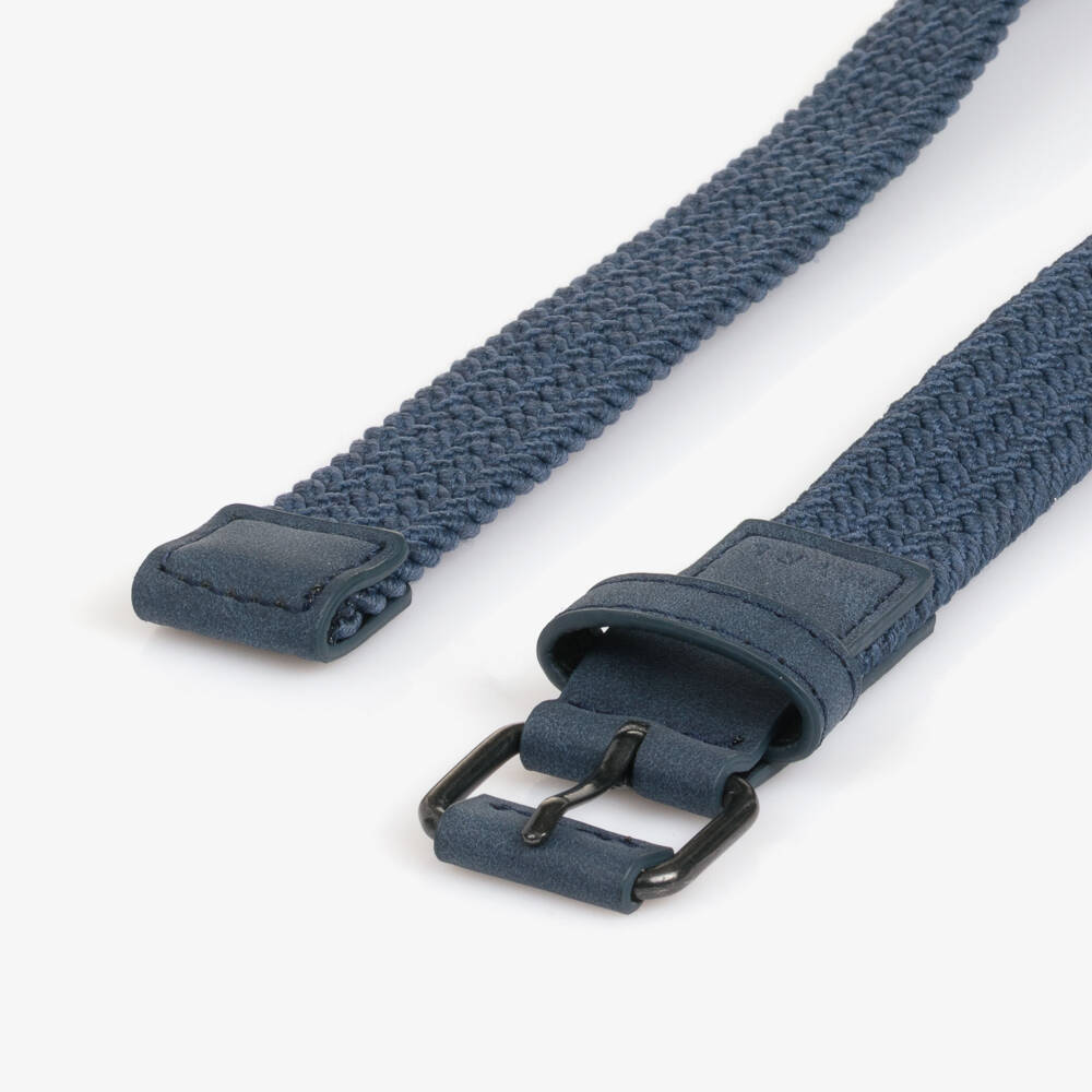 Mayoral-Navy Plaited Belt | Childrensalon Outlet
