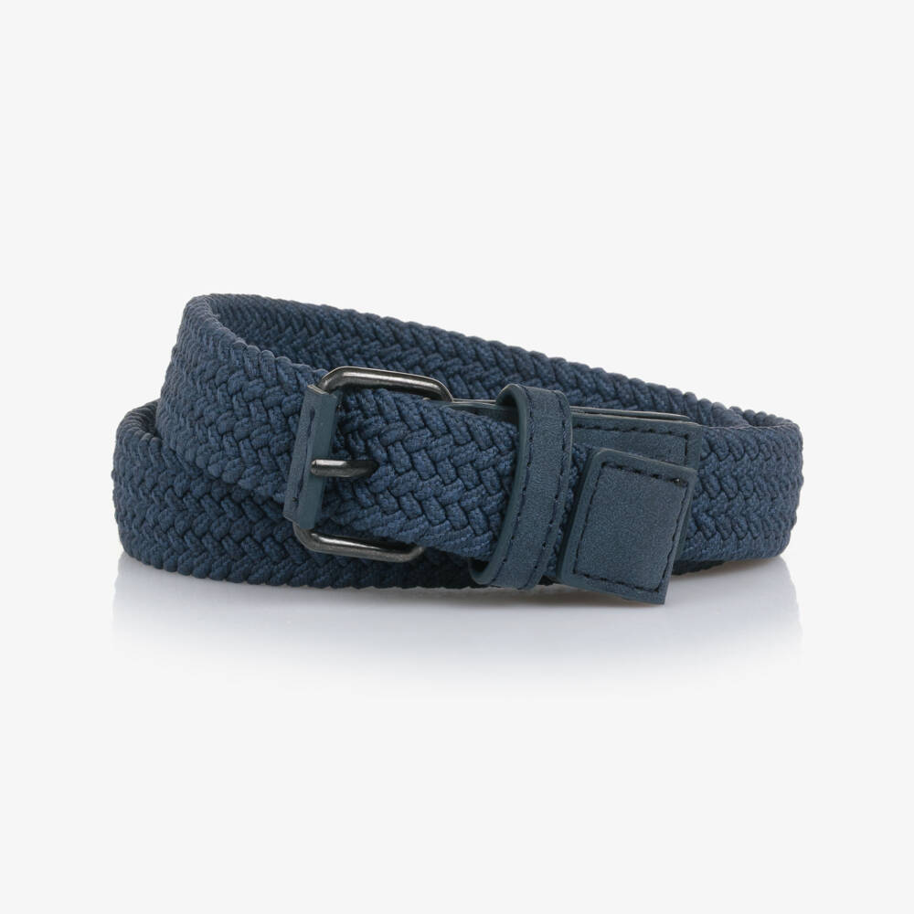 Mayoral-Navy Plaited Belt | Childrensalon Outlet