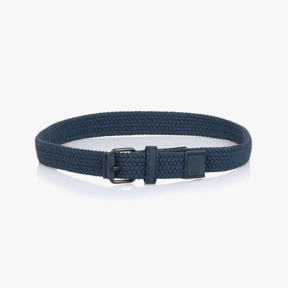 Mayoral-Navy Plaited Belt | Childrensalon Outlet