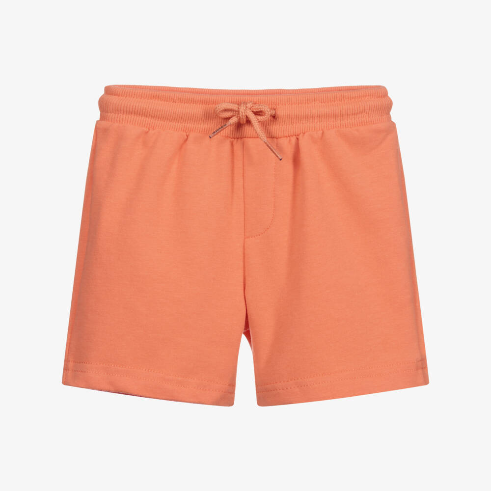 Mayoral-Оранжевые шорты из хлопкового джерси | Childrensalon Outlet