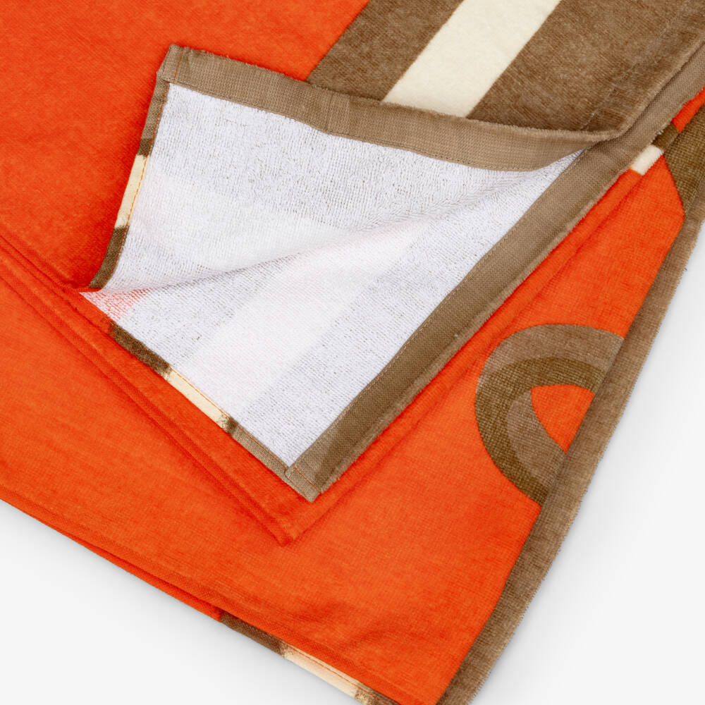 Mayoral-Orange Monkey Towel | Childrensalon Outlet