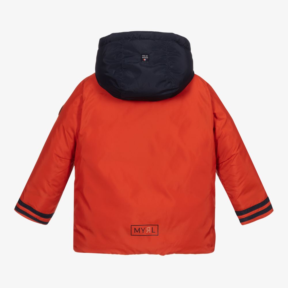 Mayoral-Orange Padded Duffle Coat | Childrensalon Outlet