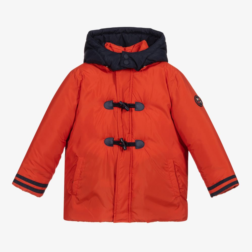 Mayoral - معطف دافيل مبطن لون برتقالي للأولاد | Childrensalon