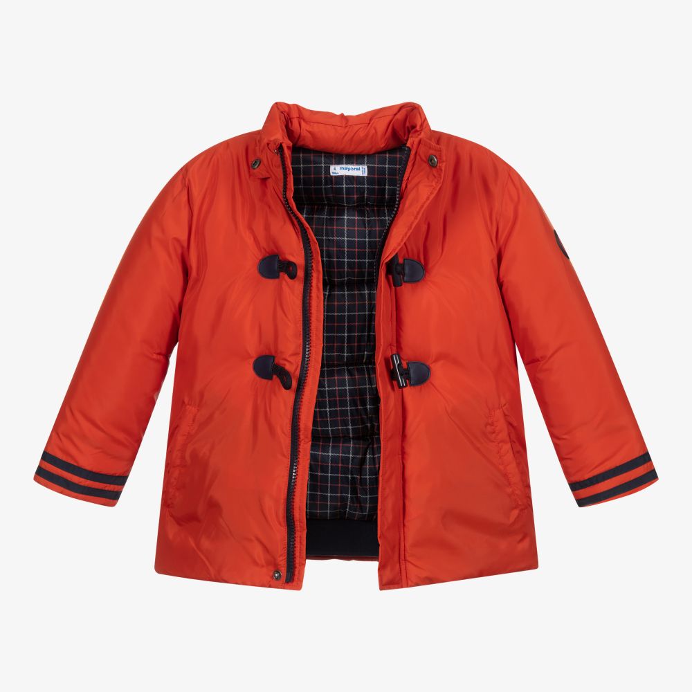 Mayoral-Orange Padded Duffle Coat | Childrensalon Outlet