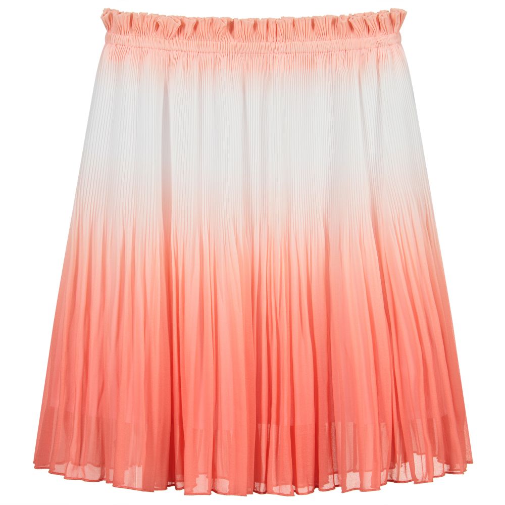 Mayoral - Оранжевая плиссированная юбка из шифона | Childrensalon
