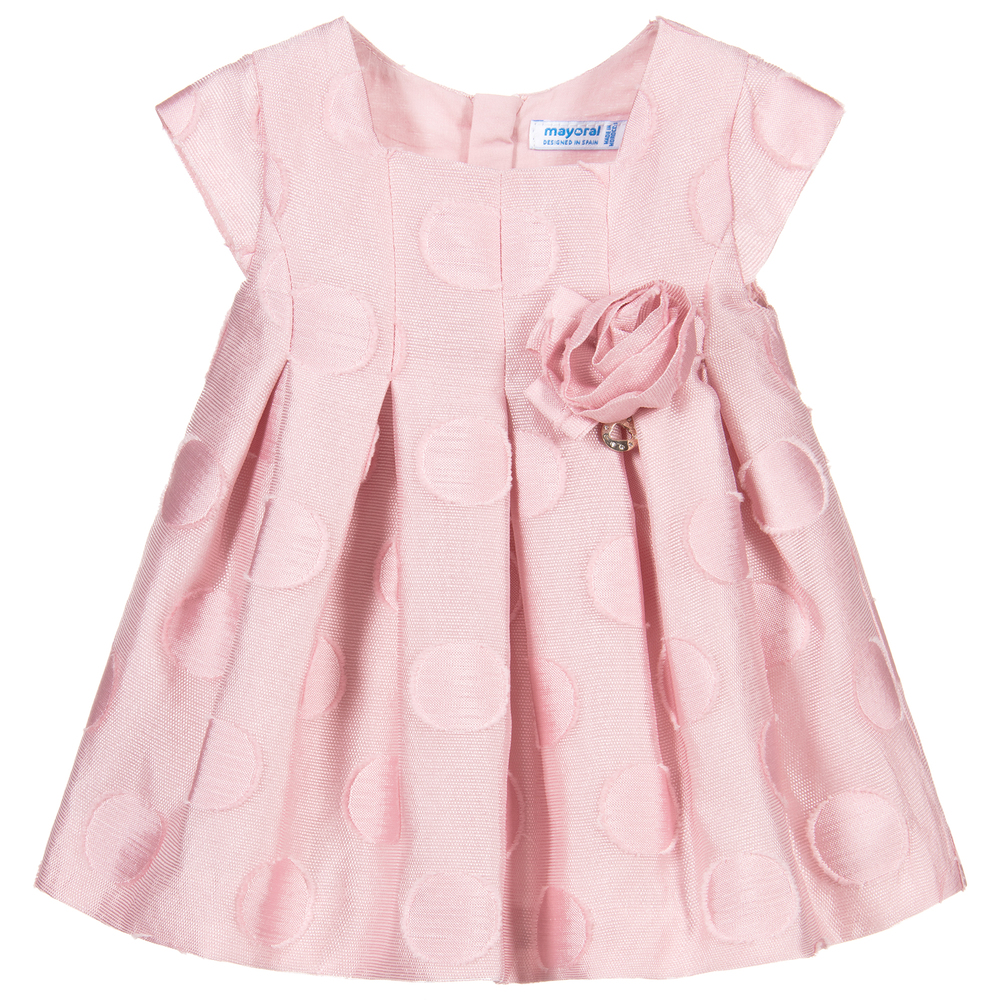 Mayoral - Robe plissée rose pâle | Childrensalon