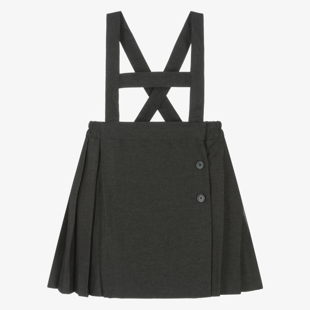 Mayoral-Pinafore Skirt - Grey | Childrensalon Outlet