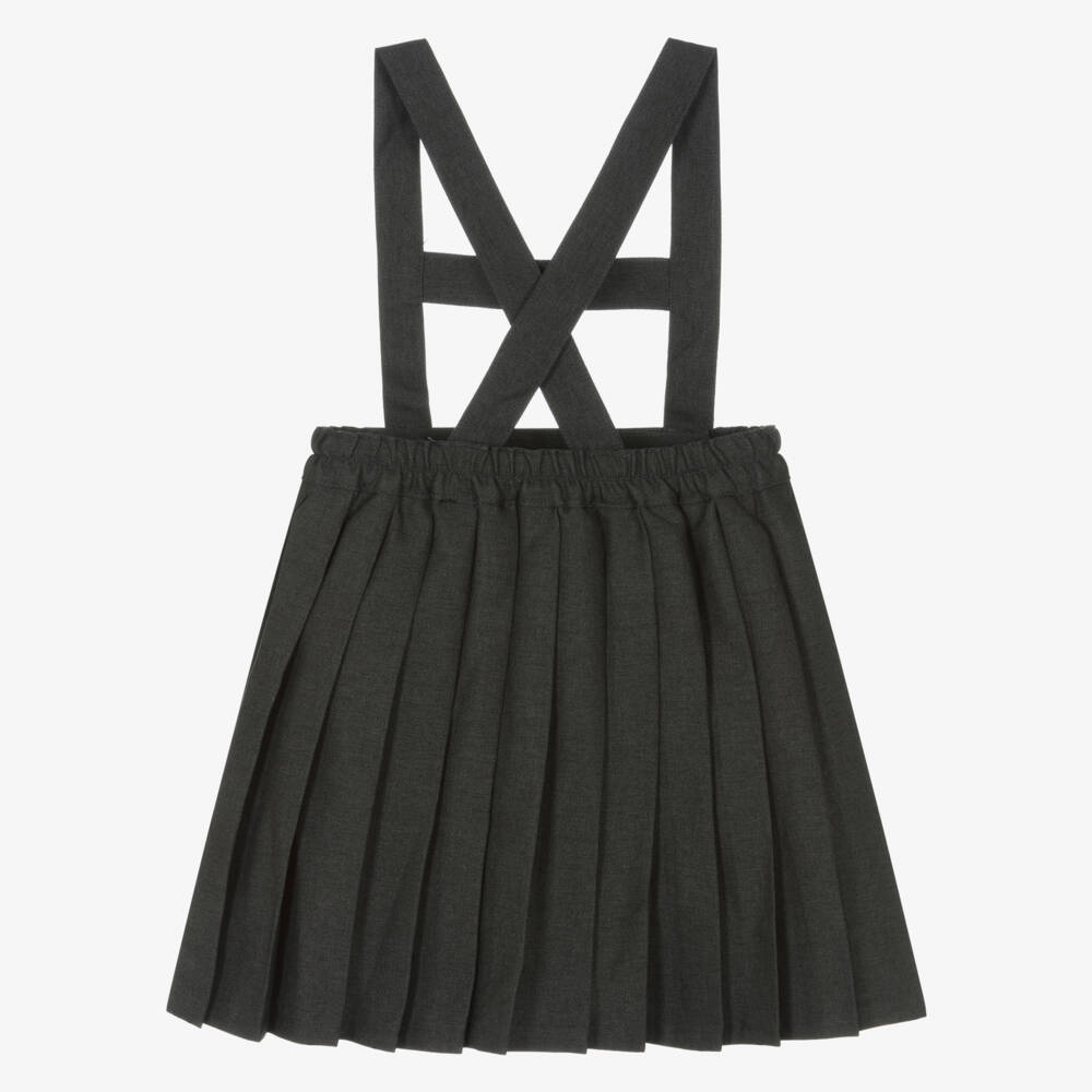Mayoral-Pinafore Skirt - Grey | Childrensalon Outlet