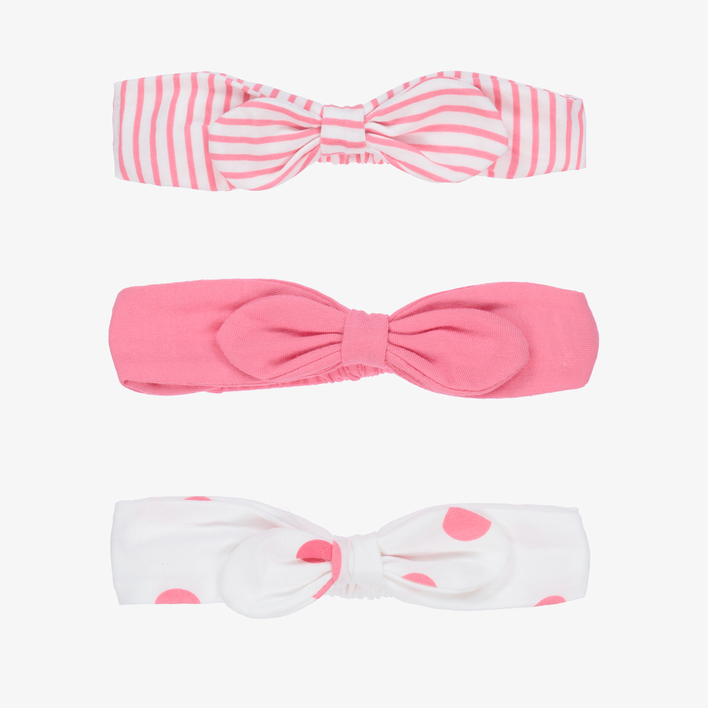 Mayoral Newborn-Pink Baby Headbands (3 Pack) | Childrensalon Outlet