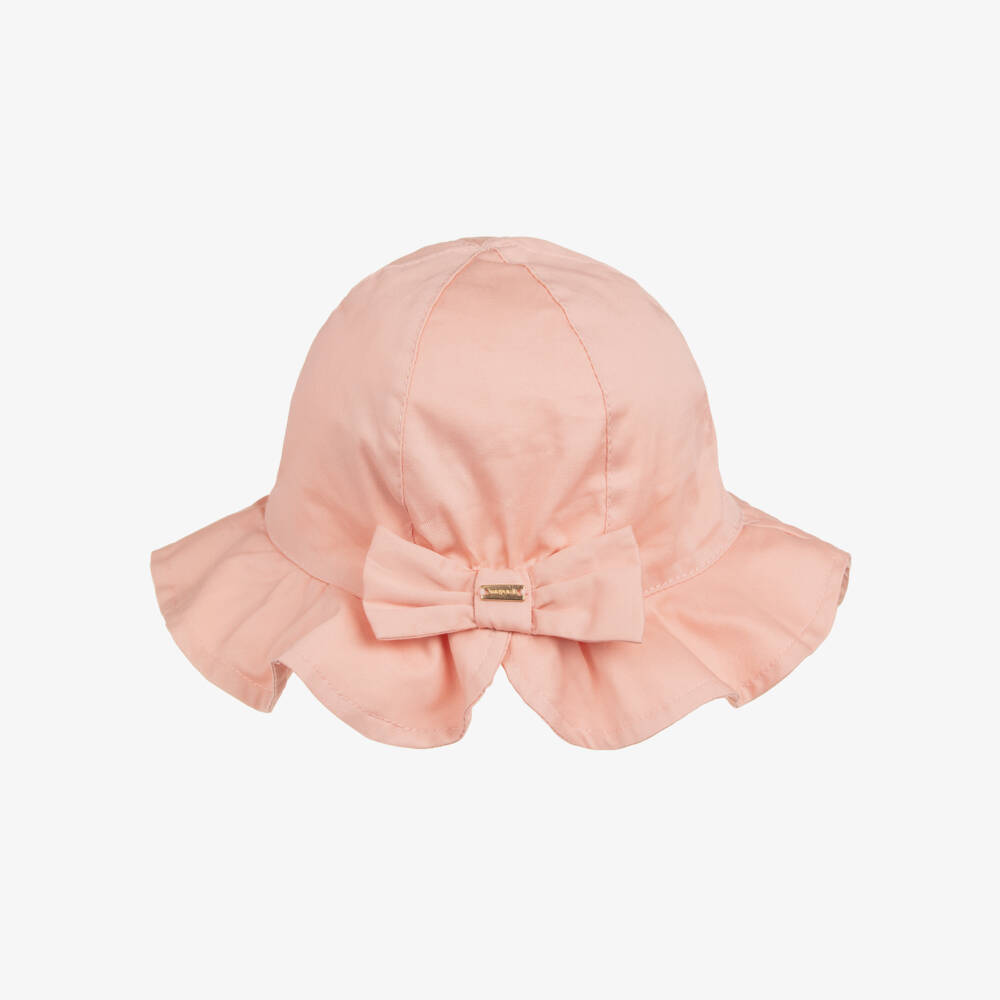 Mayoral-Pink Bow Sun Hat | Childrensalon Outlet