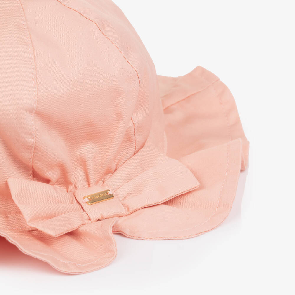 Mayoral-Pink Bow Sun Hat | Childrensalon Outlet