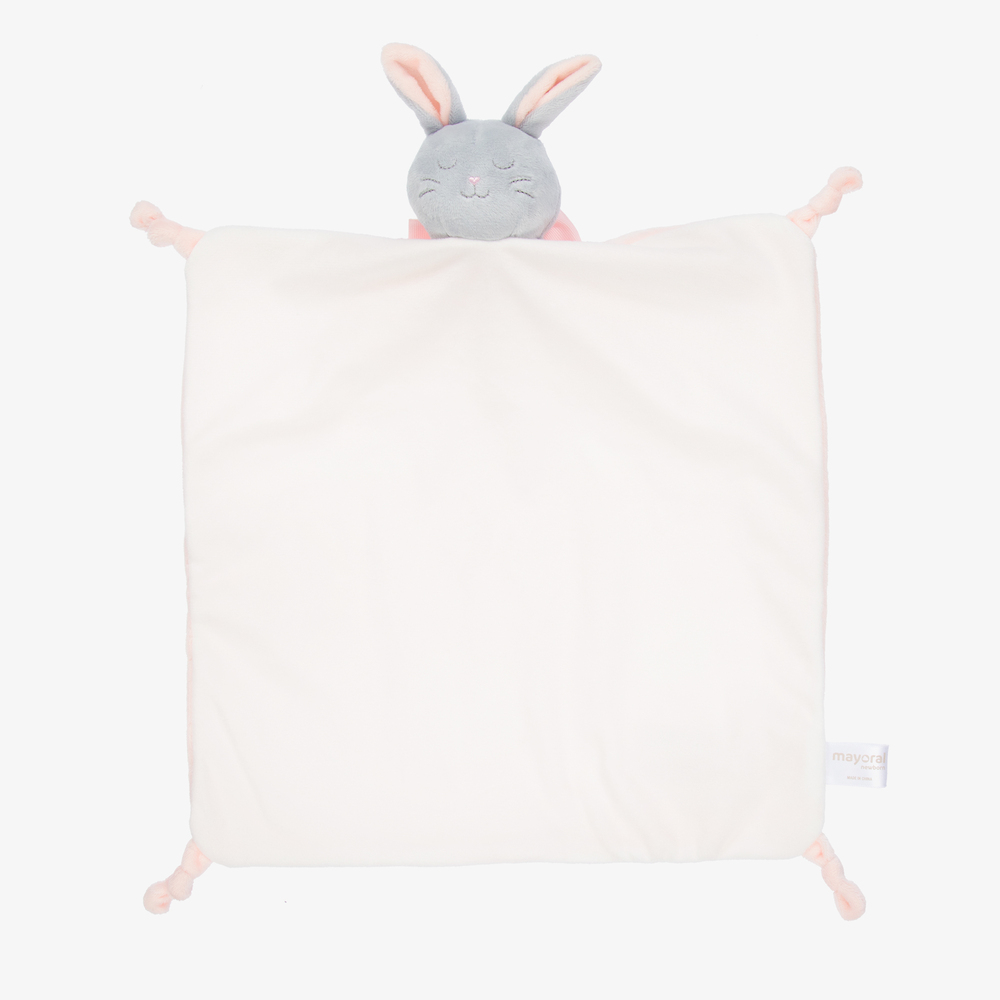 Mayoral Newborn - Розовая игрушка-дуду Кролик (30см) | Childrensalon