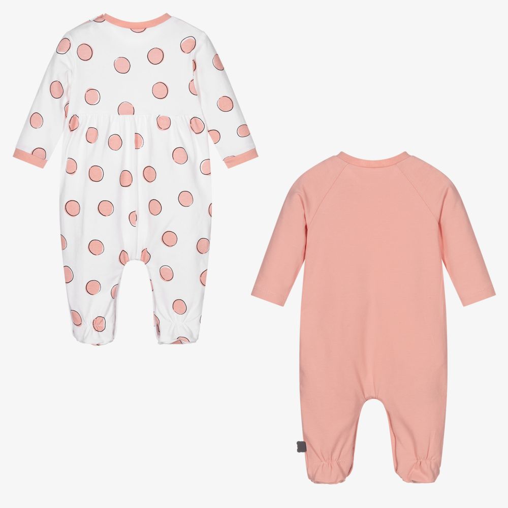 Mayoral Newborn-طقم بيبي غرو قطن جيرسي لون زهري للمولودات | Childrensalon Outlet