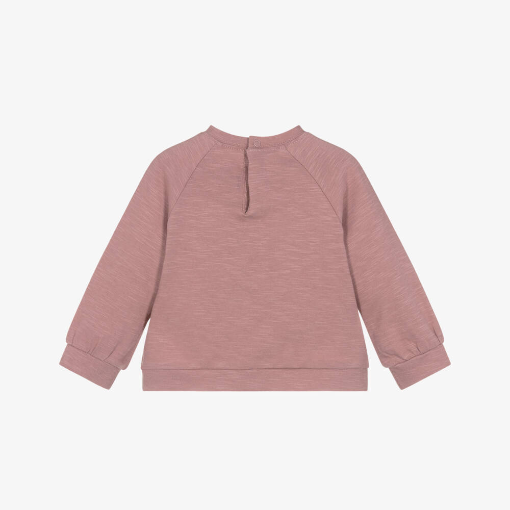 Mayoral-Pink Cat Print Ls T-shirt | Childrensalon Outlet