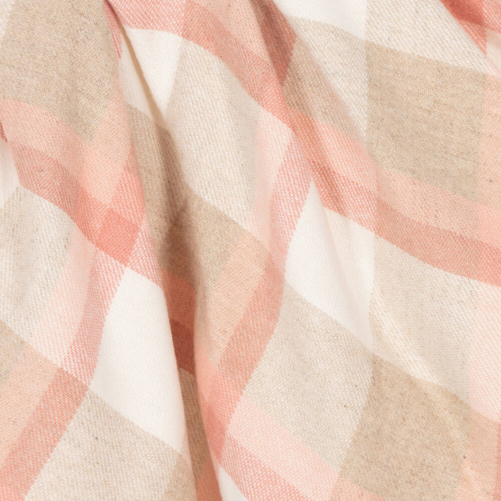 Mayoral-Розовое платье из смесовой шерсти в клетку | Childrensalon Outlet