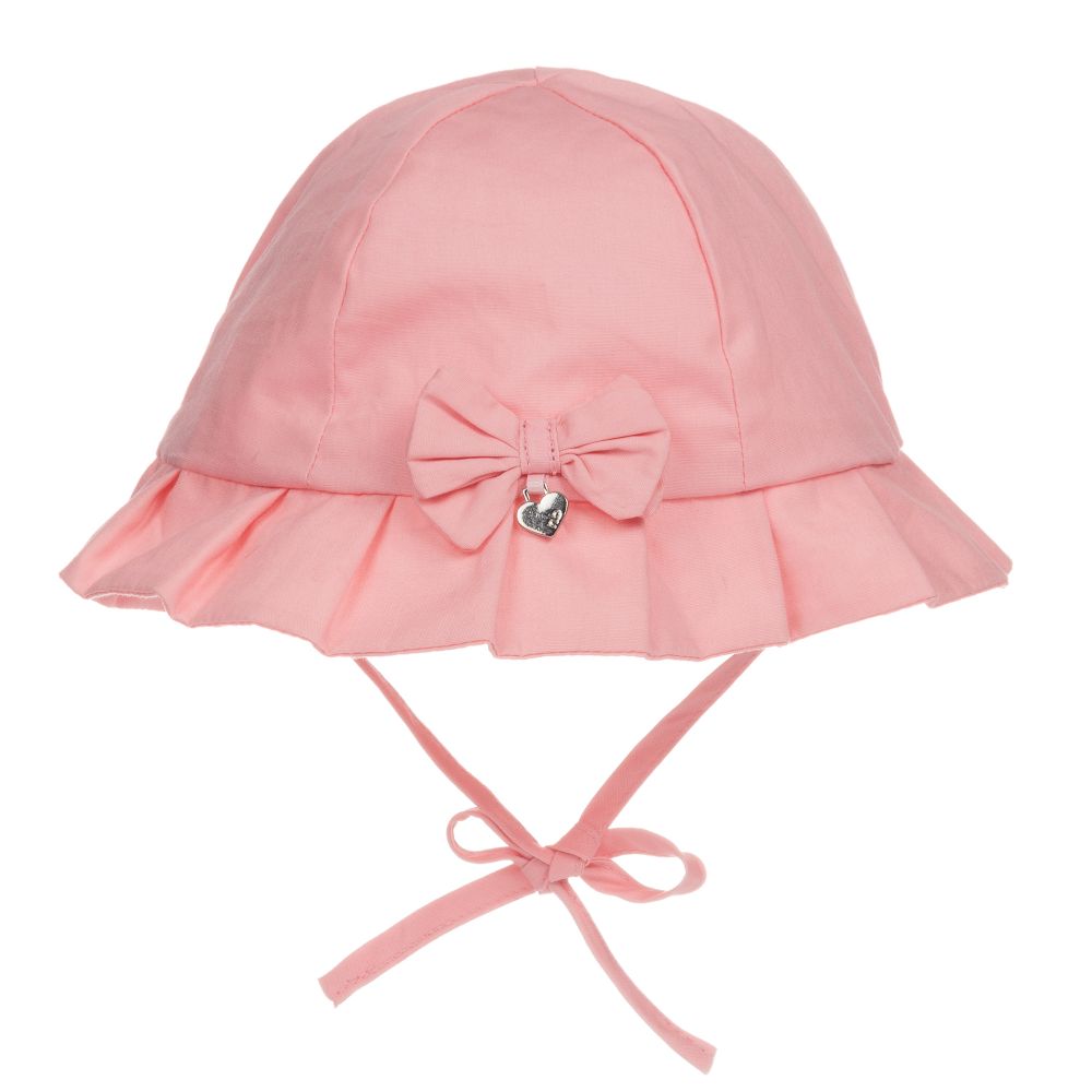 Mayoral Newborn - Pink Cotton Baby Hat | Childrensalon