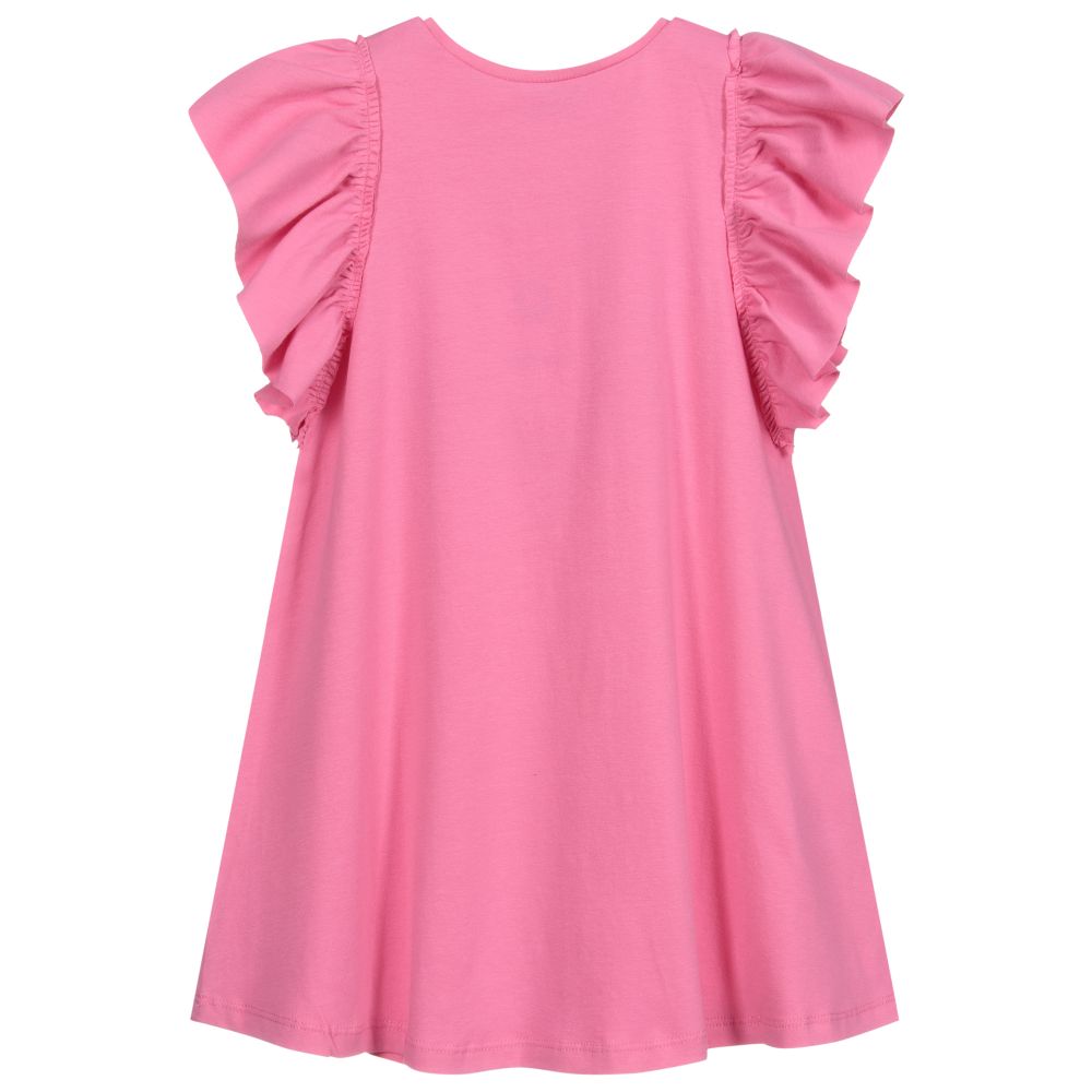 مايورال-فستان قطن جرسي لون زهري | Childrensalon Outlet