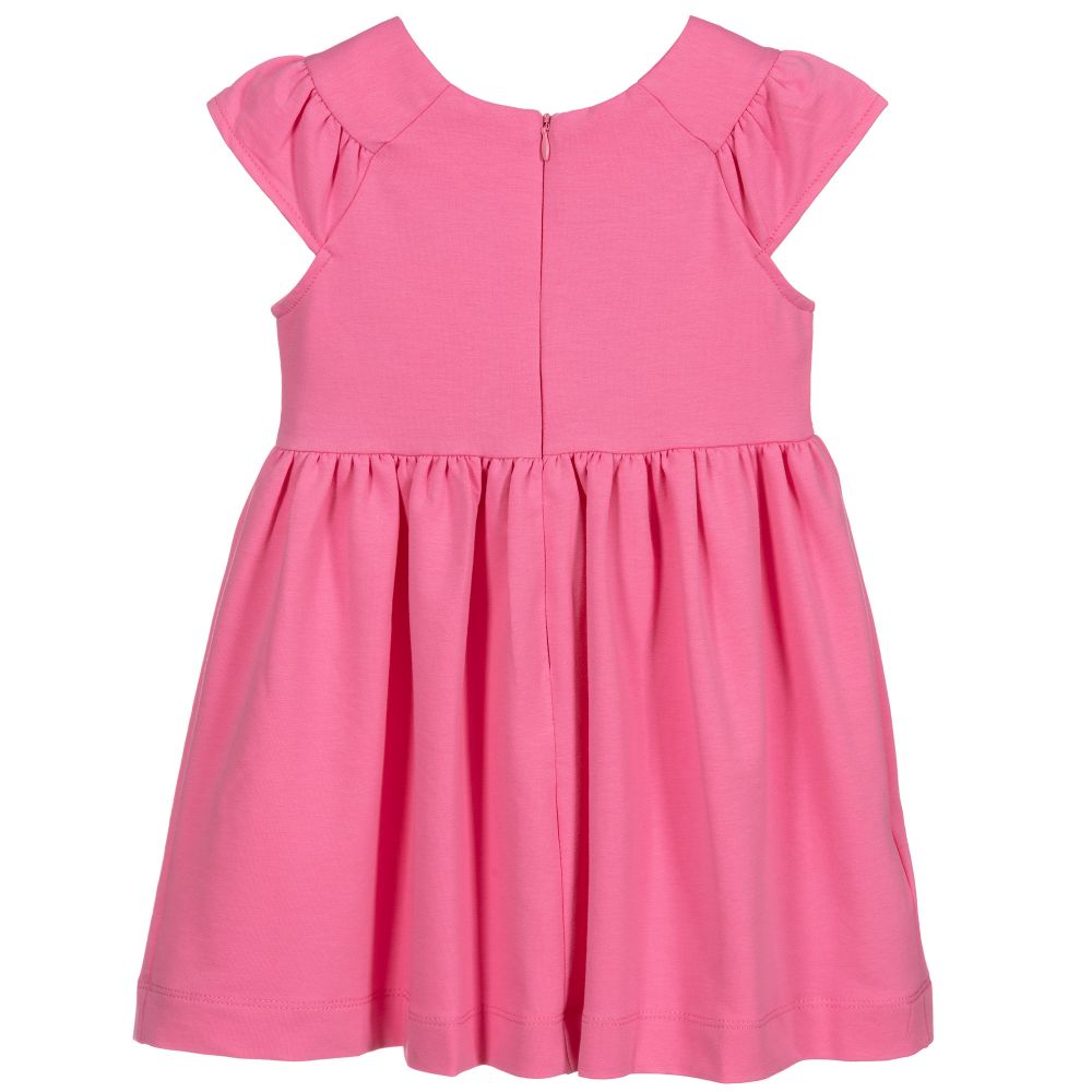 Mayoral-Pink Cotton Jersey Dress | Childrensalon Outlet