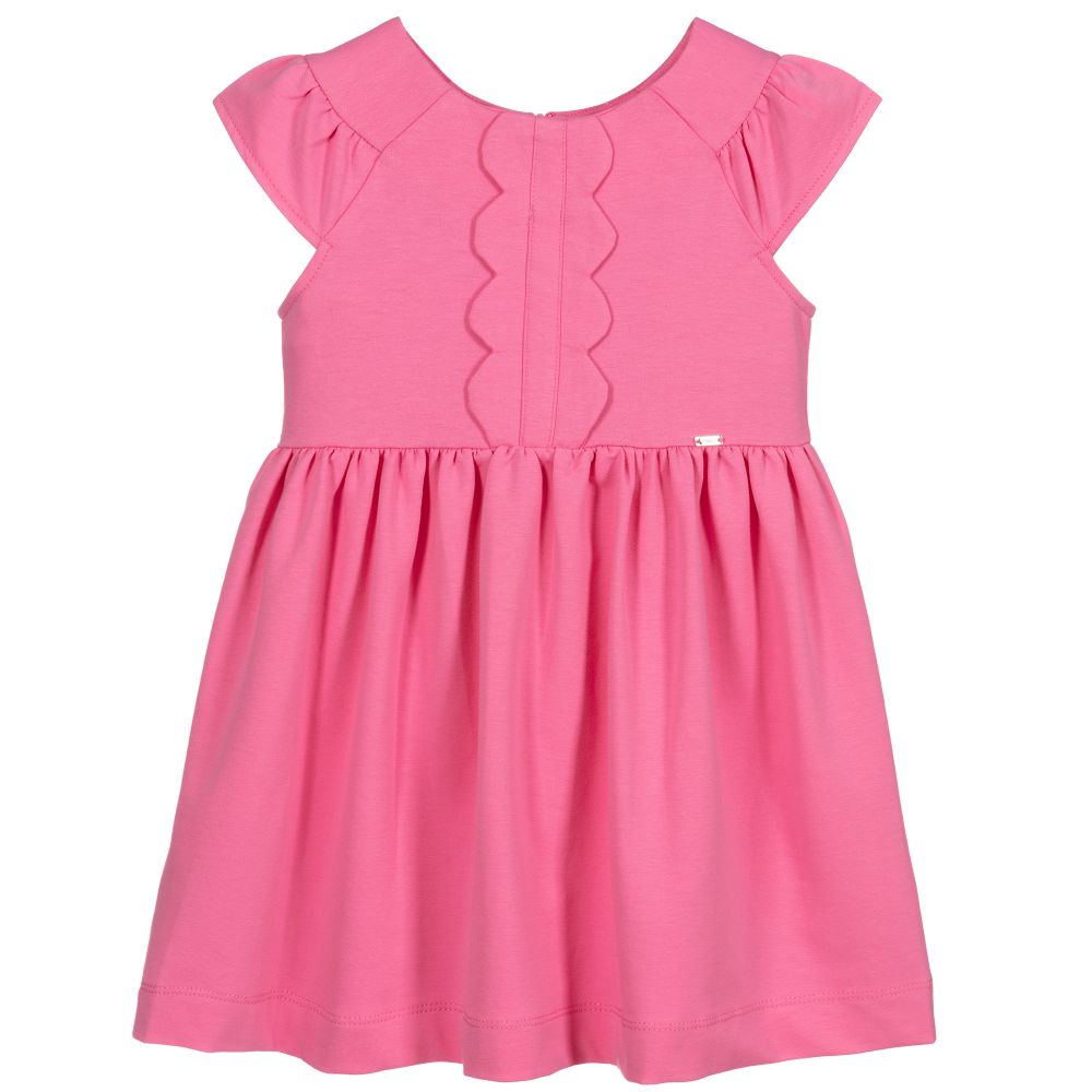 Mayoral - Pinkes Kleid aus Baumwolljersey | Childrensalon