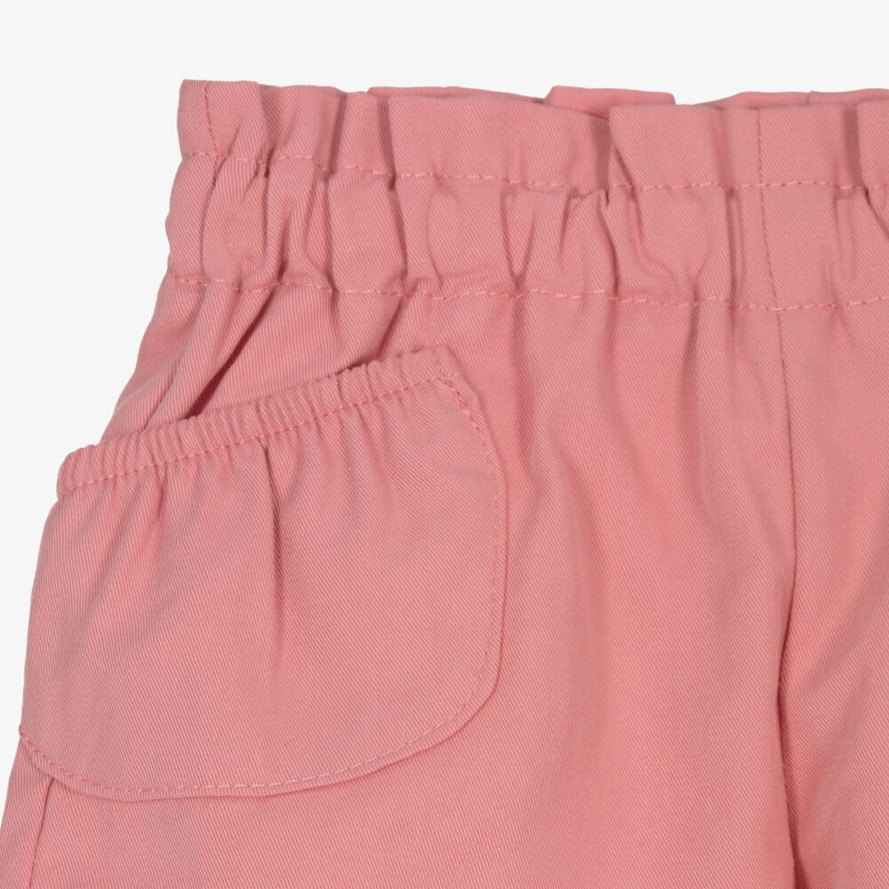 Mayoral Newborn-Pink Cotton Shorts | Childrensalon Outlet