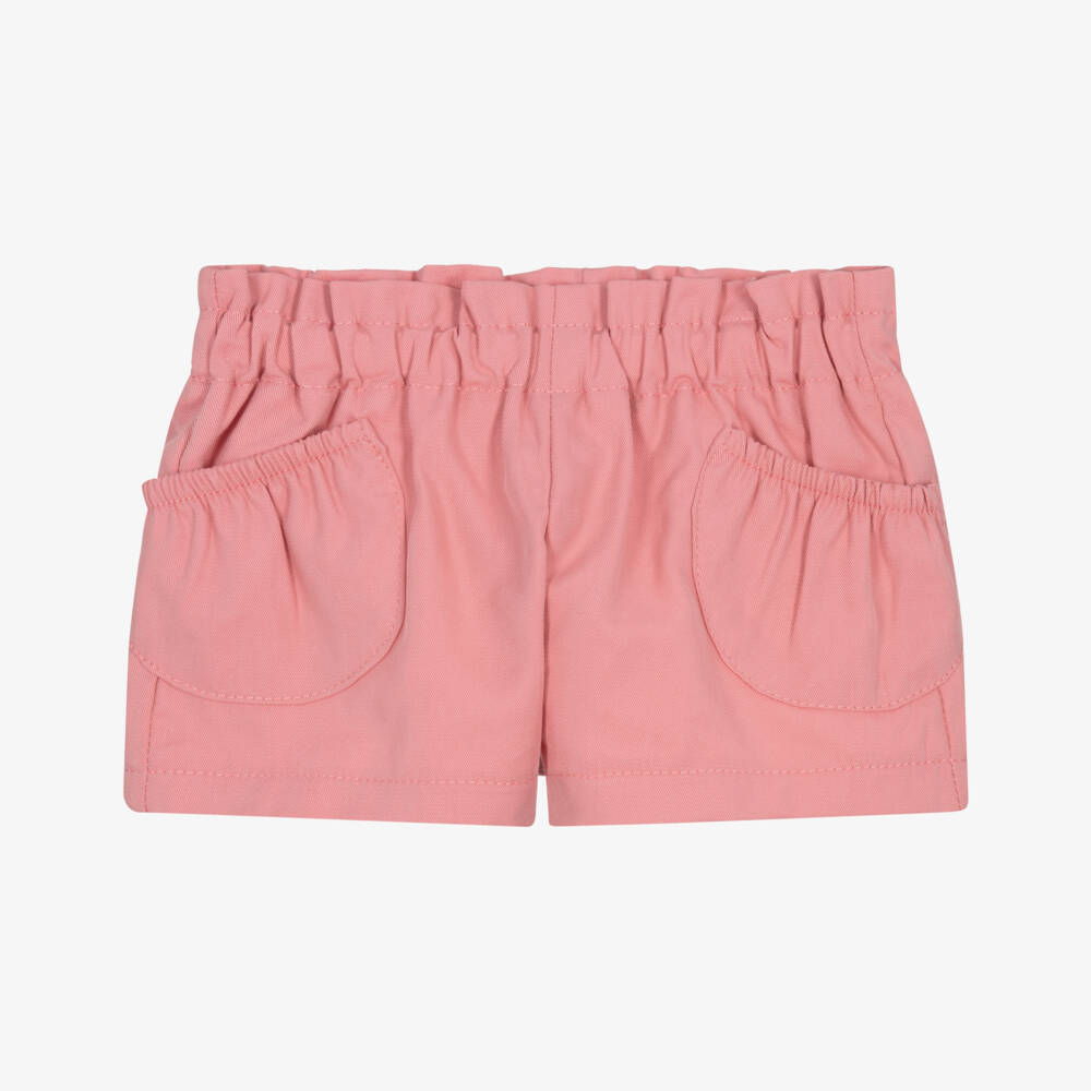 Mayoral Newborn-Pink Cotton Shorts | Childrensalon Outlet