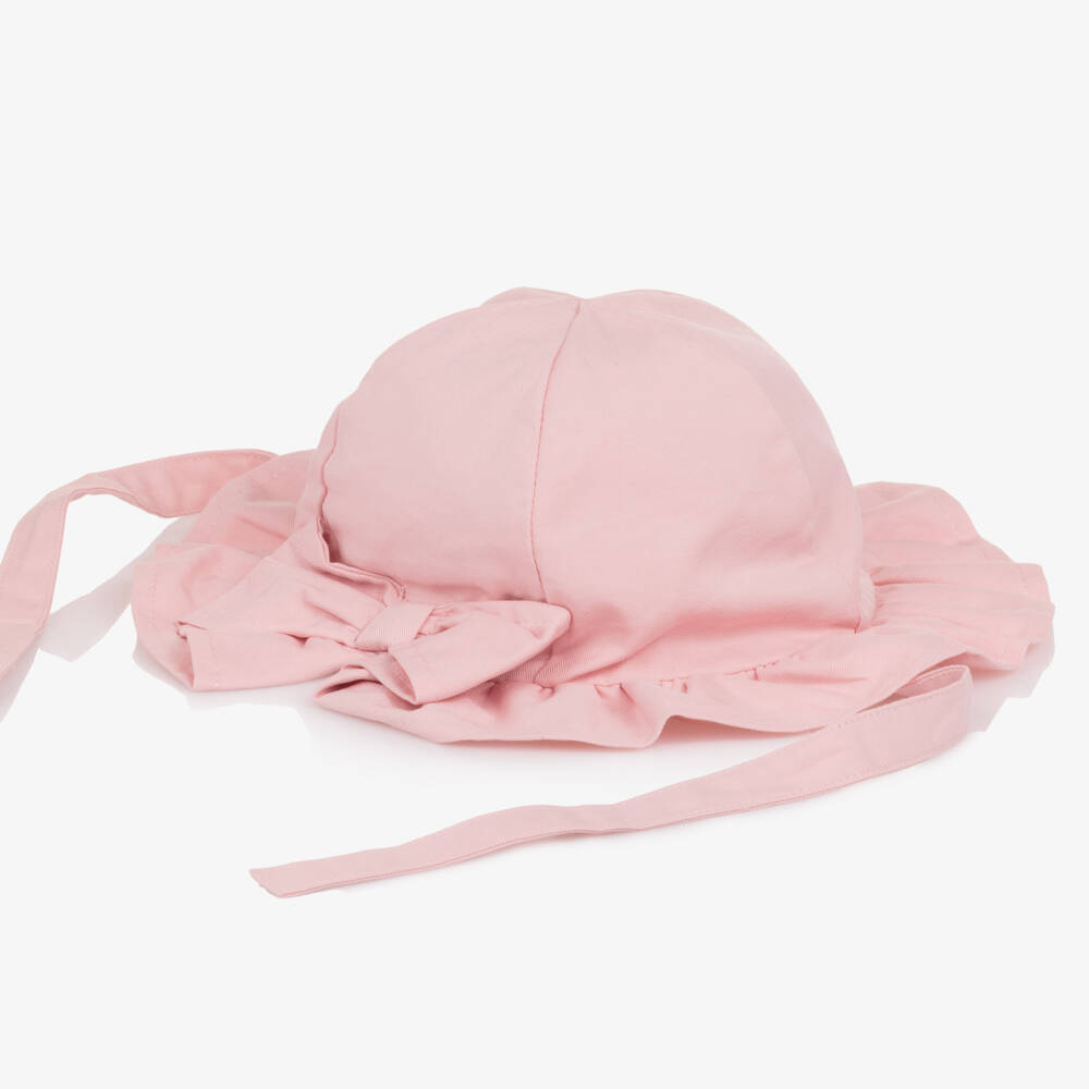 Mayoral Newborn-Pink Cotton Sun Hat | Childrensalon Outlet