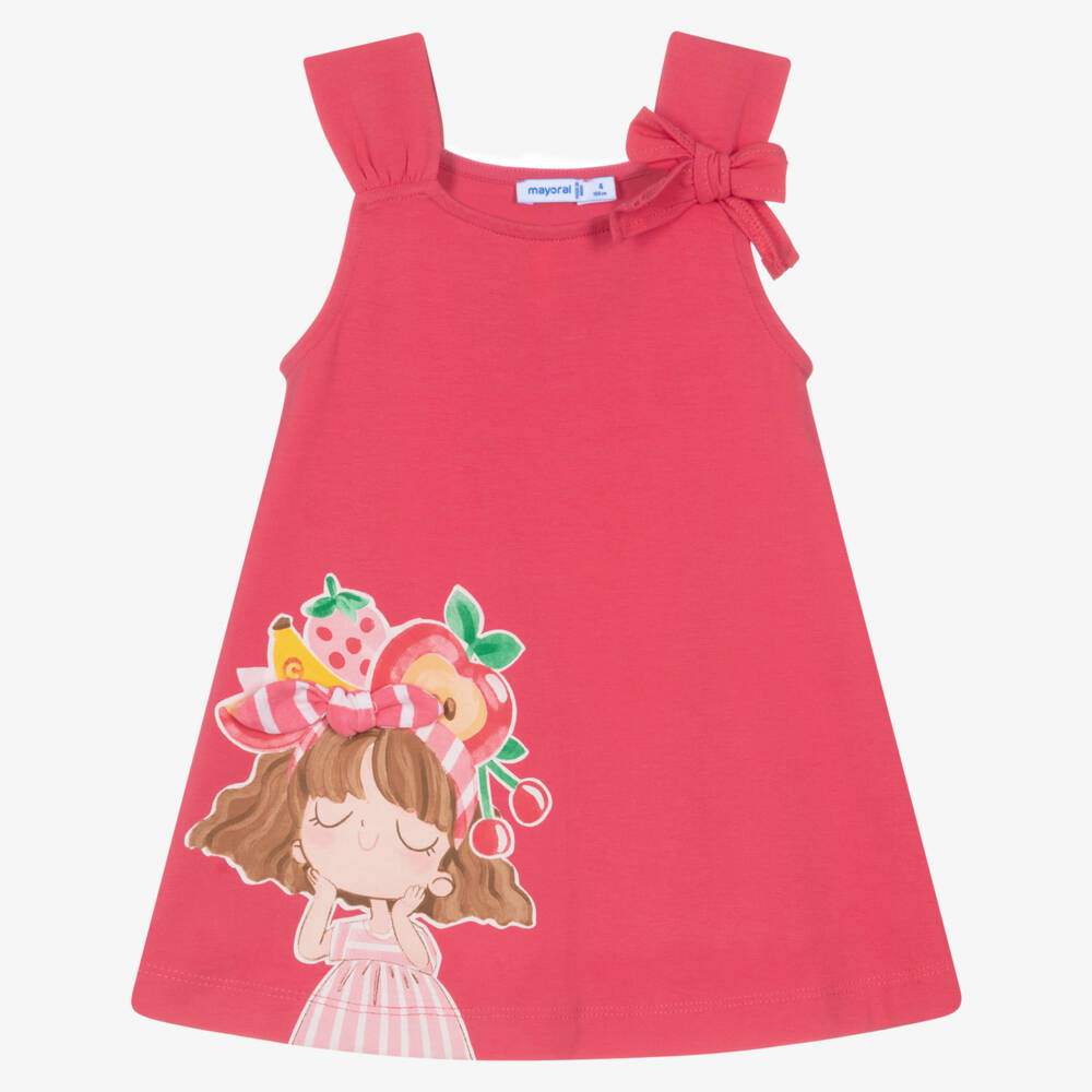 Mayoral-Pink Doll Dress | Childrensalon Outlet