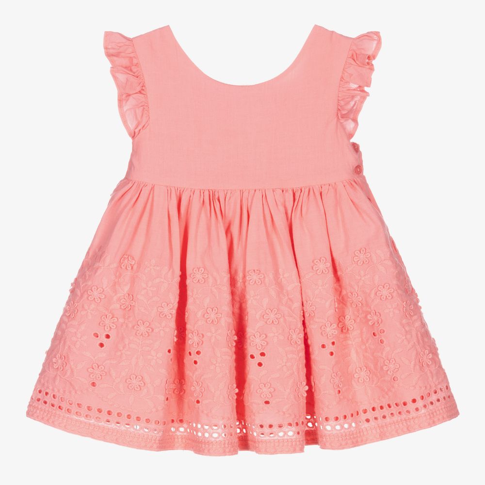 Mayoral - Pink Embroidered Dress Set | Childrensalon