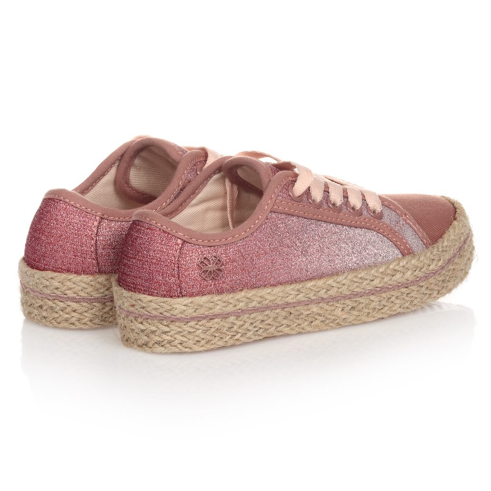 Pink espadrille sneakers sales