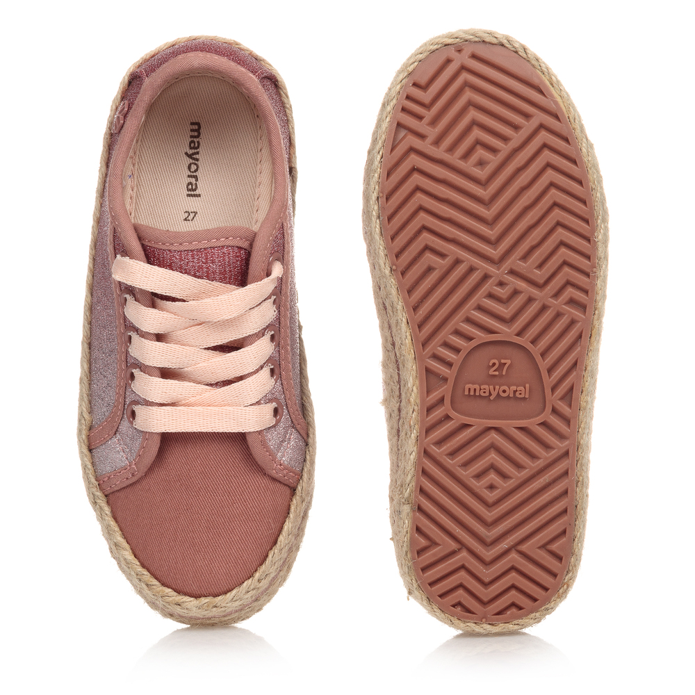 Mayoral-Pink Espadrille Trainers | Childrensalon Outlet