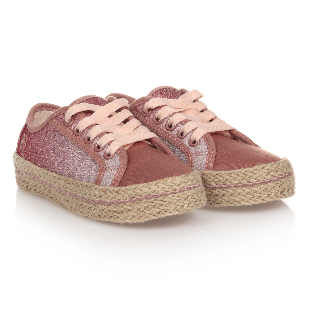 Mayoral - Baskets façon espadrilles roses | Childrensalon