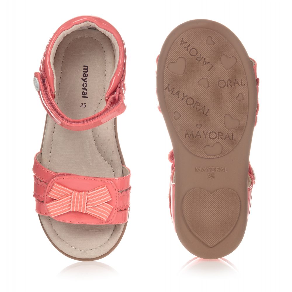 مايورال-صندل جلد صناعي لون زهري للبنات | Childrensalon Outlet
