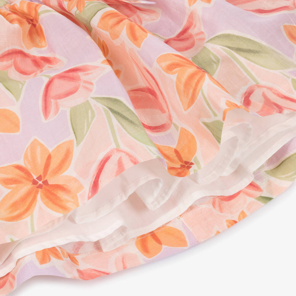Mayoral-Pink Floral Dress | Childrensalon Outlet