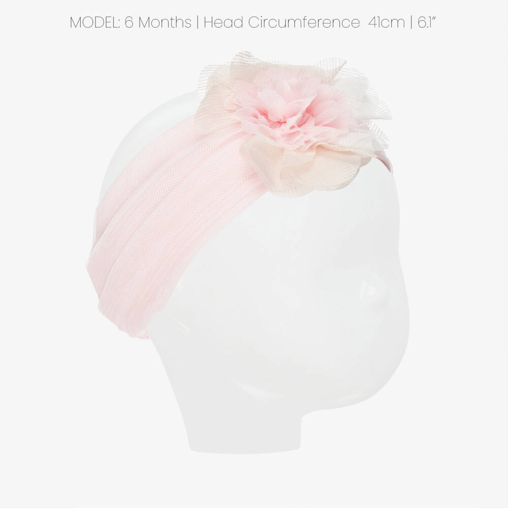 Mayoral Newborn-Pink Flower Hairband | Childrensalon Outlet