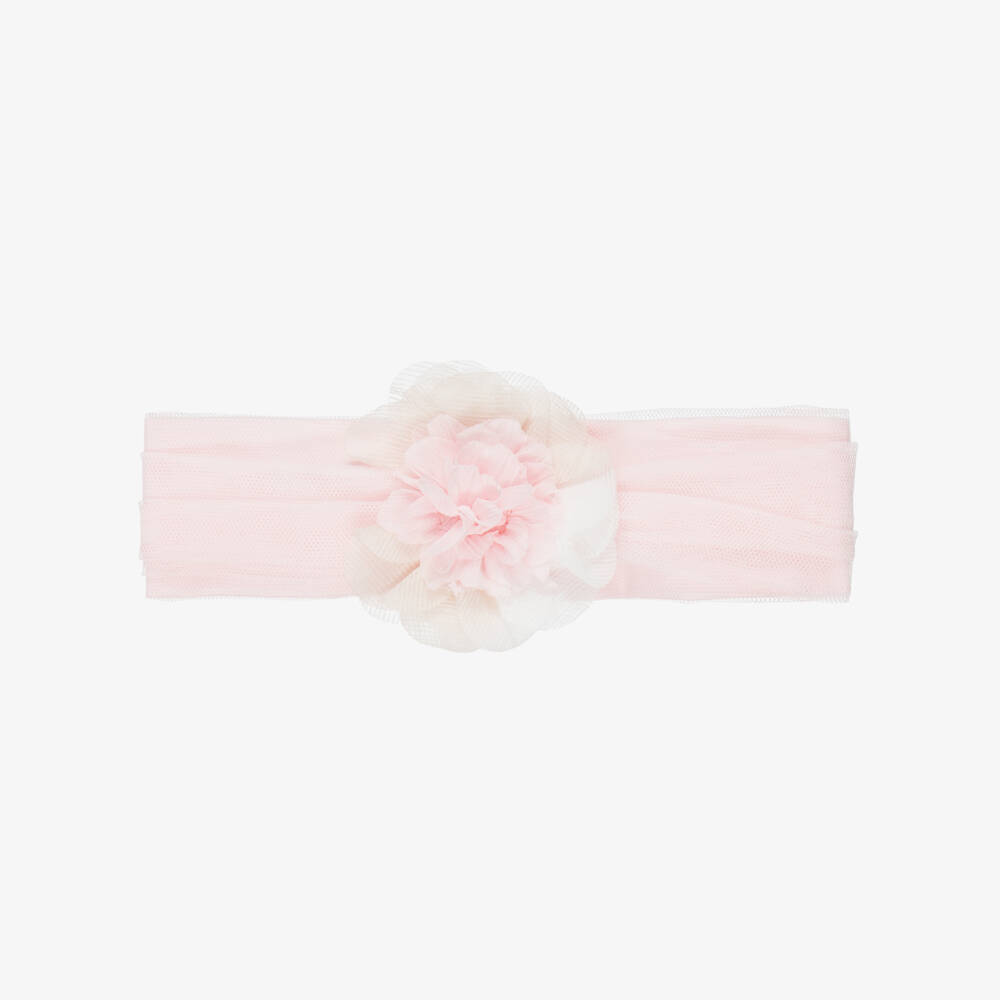 Mayoral Newborn-Pink Flower Hairband | Childrensalon Outlet