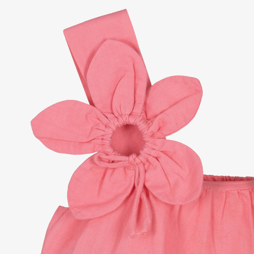 Mayoral-Pink Flower Trouser Set | Childrensalon Outlet