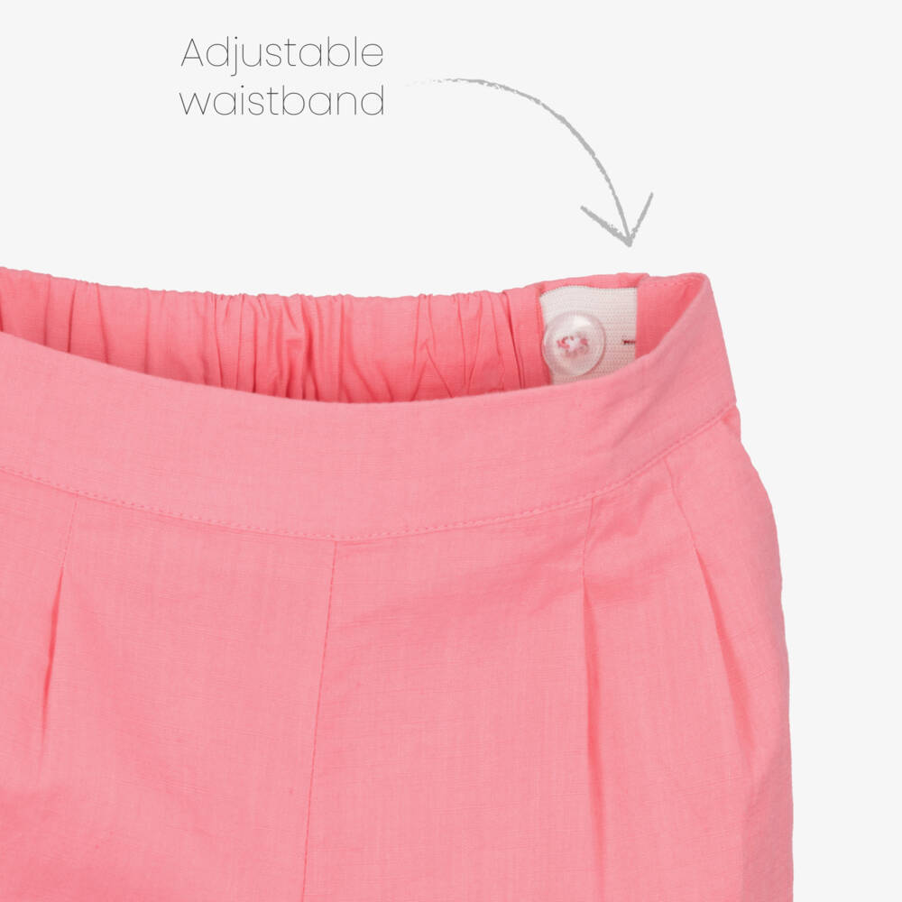 Mayoral-Pink Flower Trouser Set | Childrensalon Outlet