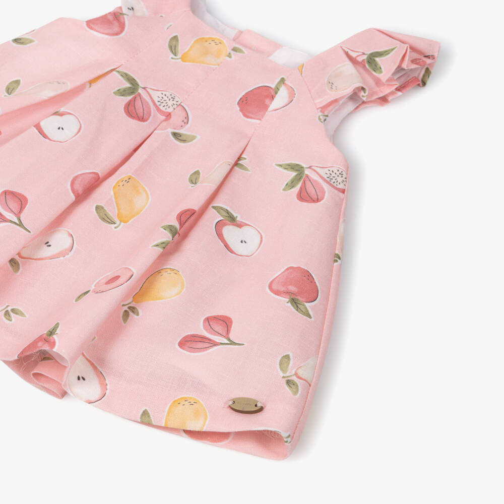 Mayoral Newborn-Pink Fruits Dress | Childrensalon Outlet