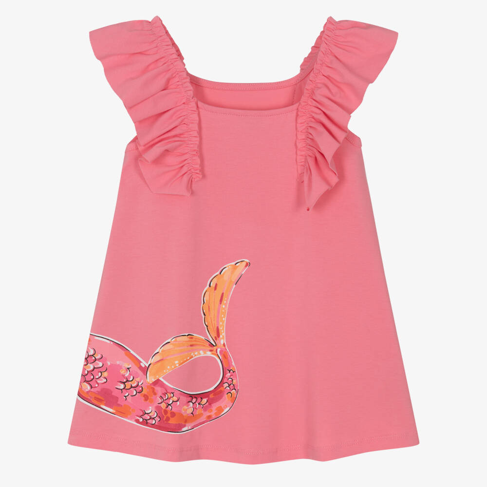 Mayoral-Pink Graphic Dress | Childrensalon Outlet