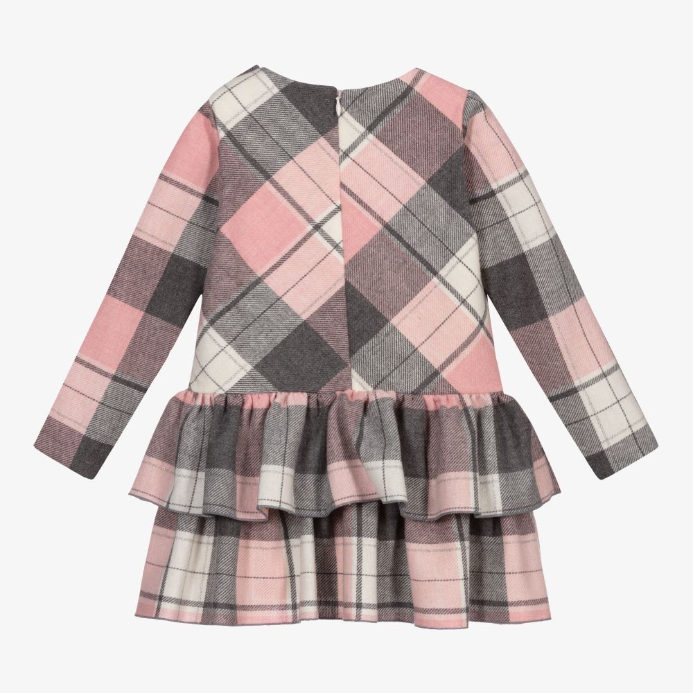 Pink tartan dress cheap