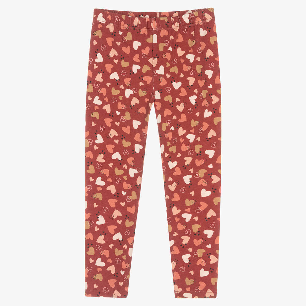 Mayoral - Rosa Baumwoll-Leggings mit Herzen | Childrensalon