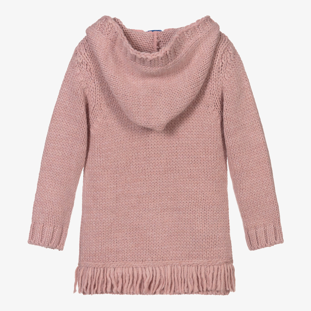Pink hooded cardigan shop
