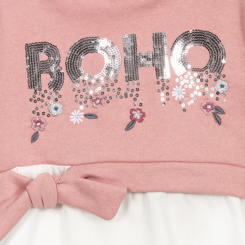 Mayoral-Розово-кремовый хлопковый топ | Childrensalon Outlet