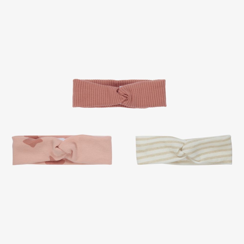 Mayoral Newborn - Pink & Ivory Headband (3 Pack) | Childrensalon